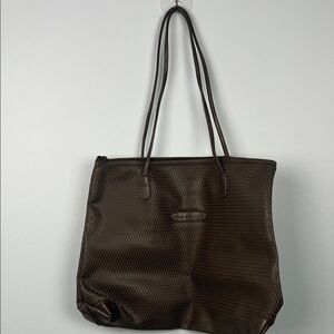 Monte Carlo SAC vintage woven brown shoulder tote